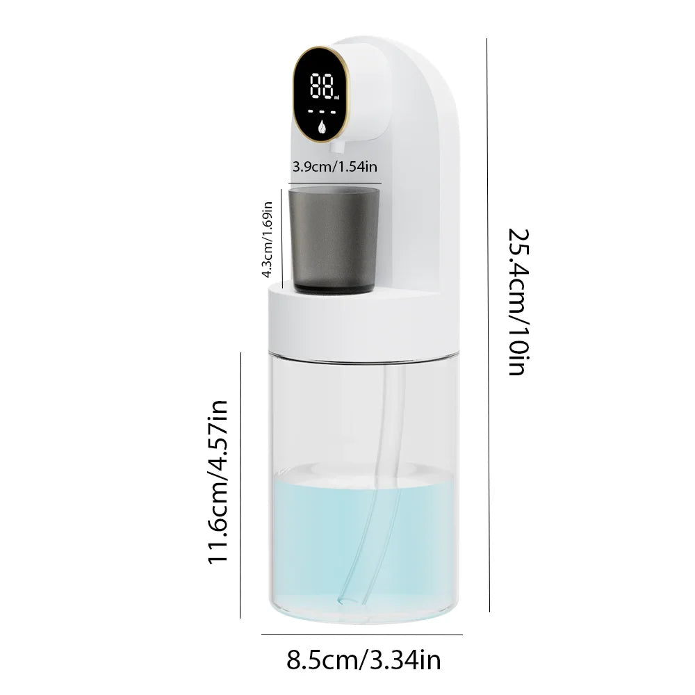 smart as-600md 600ml mouthwash dispenser – wall mounted with magnetic induction & auto-cleaning