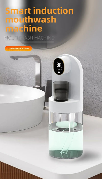 Smart AS-600MD 600ml Mouthwash Dispenser – Wall Mounted with Magnetic Induction & Auto-Cleaning