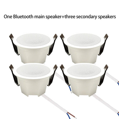AS-BS05  2" Mini Bluetooth Ceiling Speaker – Full-Range Stereo Background Music Speaker