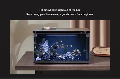 AS-100FT Smart Aquarium – 20L WiFi-Controlled Fish Tank with Auto Feeder & Smart LED Lighting