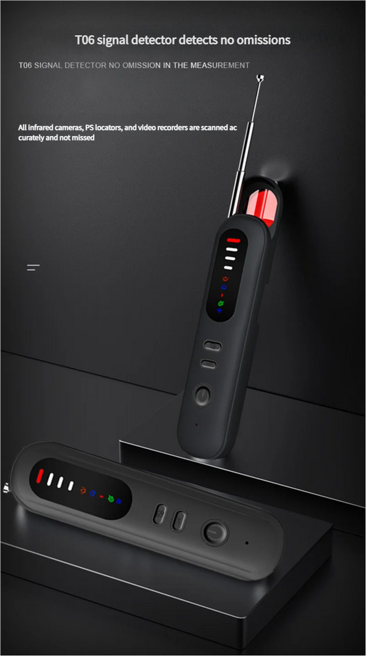 AS-215CD Anti-Spy Camera & Bug Detector. Infrared Induction, Wireless RF Signal Detection, Anti-Monitoring & Anti-Eavesdropping