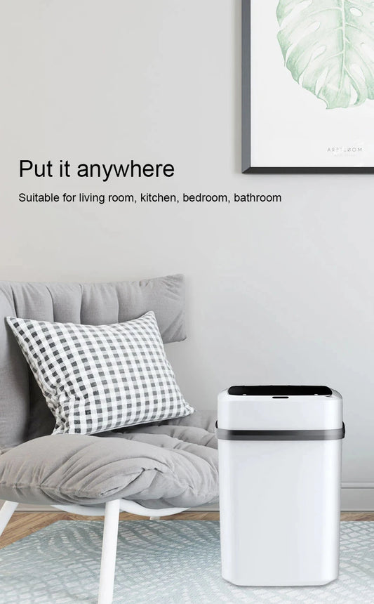 AS-130TS 13L Smart Touch Trash Can – Induction Type for Kitchen & Bathroom