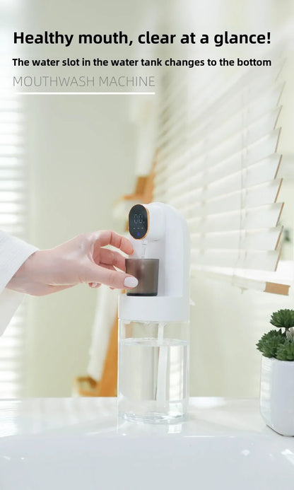 Smart AS-600MD 600ml Mouthwash Dispenser – Wall Mounted with Magnetic Induction & Auto-Cleaning