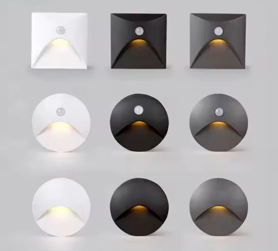 as-101wl 3w led motion sensor stair & step wall light