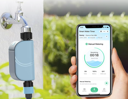 AS-501WT Wi-Fi Wireless Water Timer Irrigation Controller, App Remote Control, Outdoor Garden & Yard