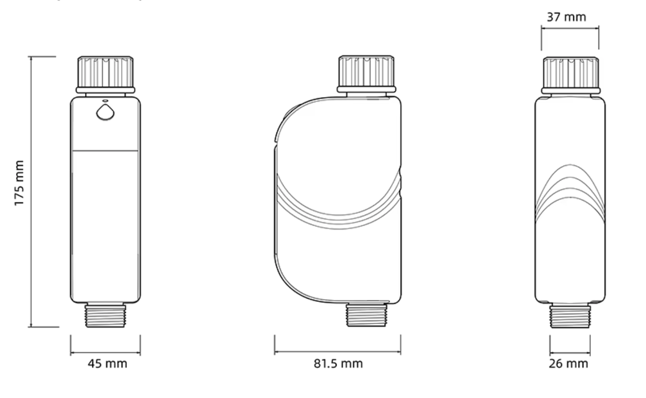 as-501wt wi-fi wireless water timer irrigation controller, app remote control, outdoor garden & yard