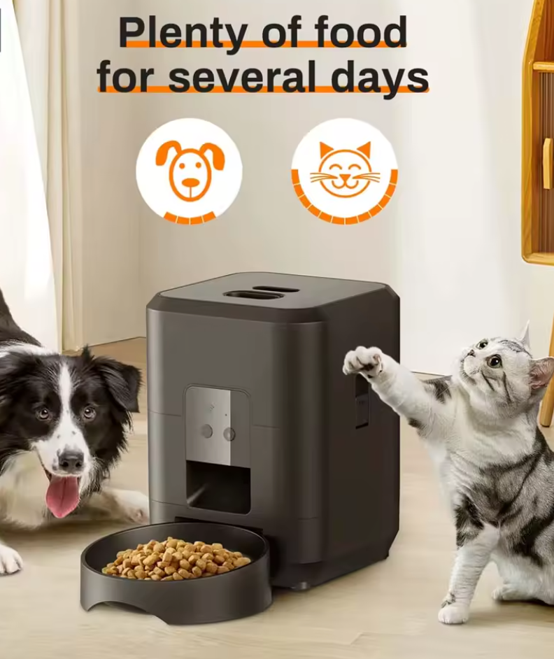 as-001pf 6l smart wifi automatic pet feeder, self-cleaning, dual power