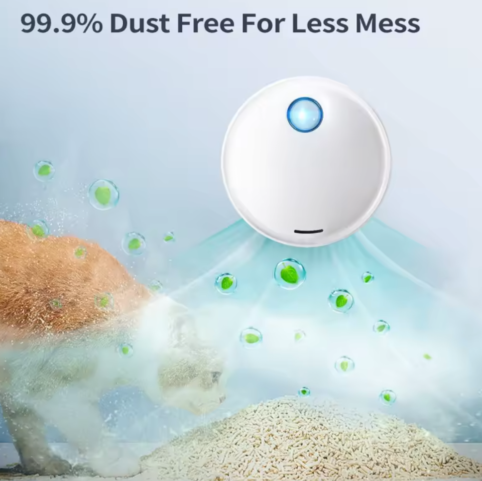 as-002p automatic smart pet odour remover. cat litter deodoriser with sensor