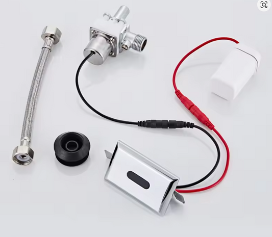 AS-601SV Automatic Infrared Urinal & Toilet Flusher Replacement - 6V Solenoid Valve