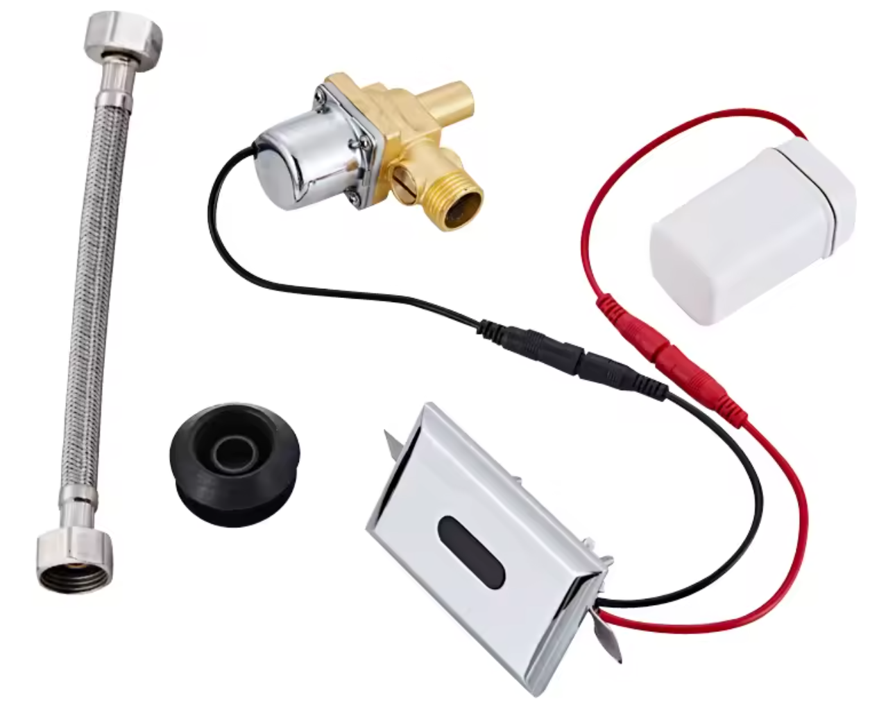 as-601sv automatic infrared urinal & toilet flusher replacement - 6v solenoid valve