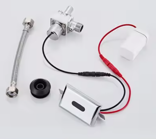 AS-601SV Automatic Infrared Urinal & Toilet Flusher Replacement - 6V Solenoid Valve