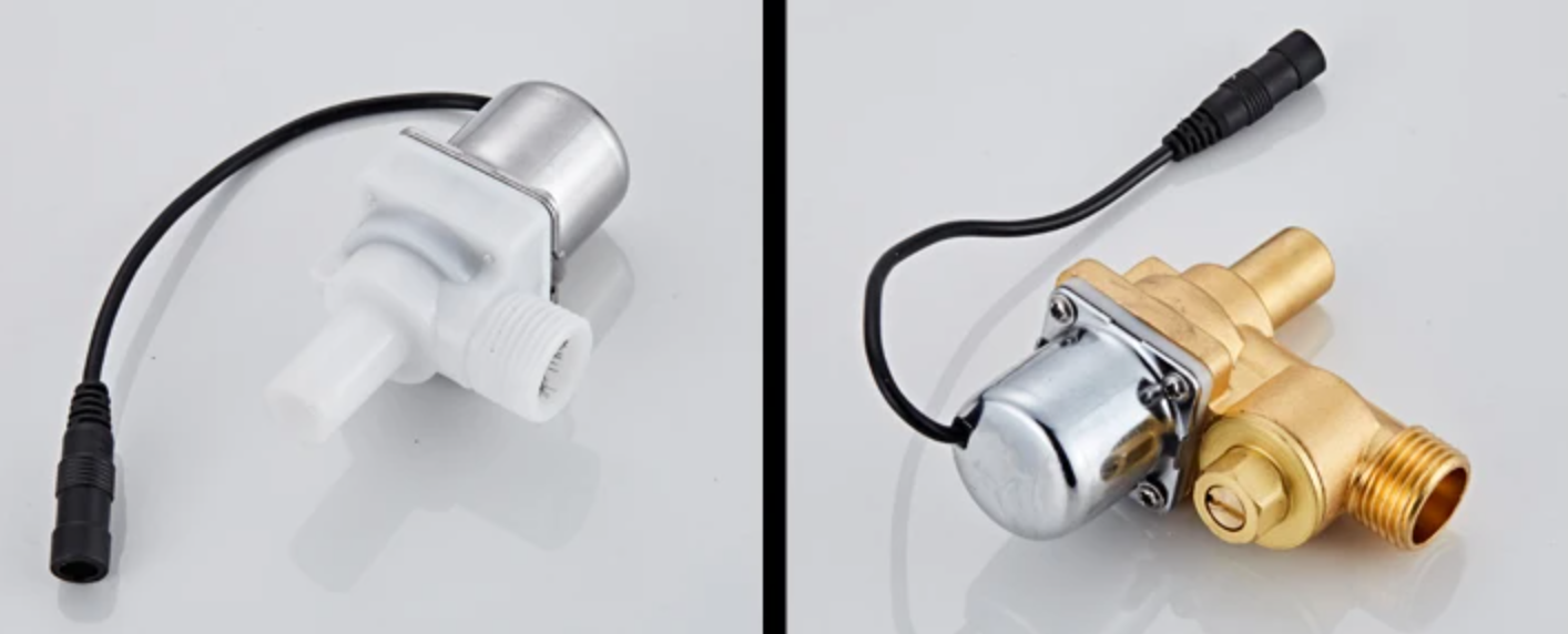 as-601sv automatic infrared urinal & toilet flusher replacement - 6v solenoid valve