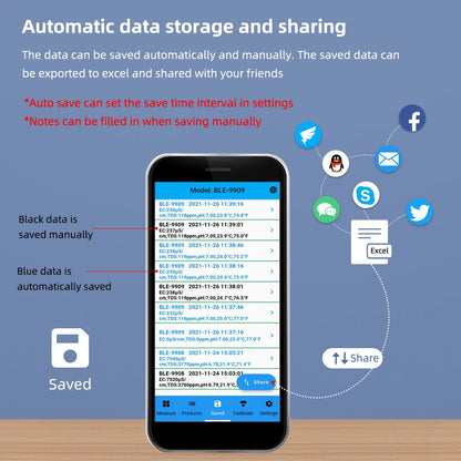 AS-002SM Digital Smart Bluetooth Seawater Salinity Meter – 0.1–200ppt Salt Tester for Aquarium, Pool &amp; Aquaculture