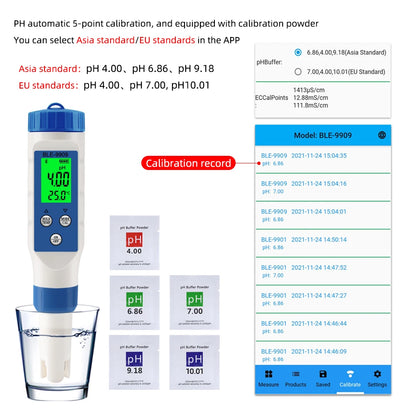 AS-002SM Digital Smart Bluetooth Seawater Salinity Meter – 0.1–200ppt Salt Tester for Aquarium, Pool &amp; Aquaculture