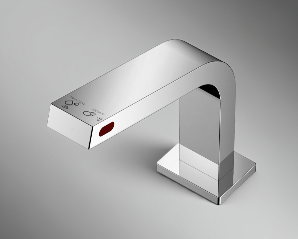 as-201 2-in-1 sensor faucet with built-in soap dispenser